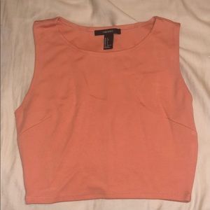 Coral crop top